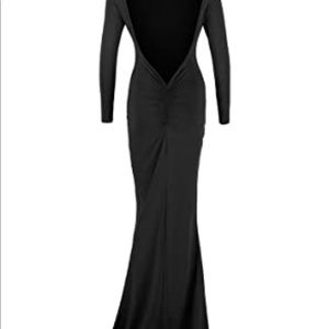 Backless Black Dress